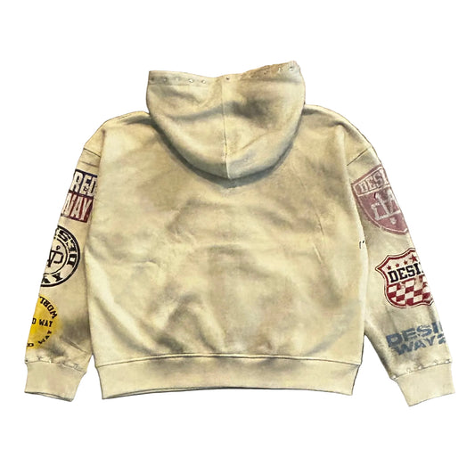 Tan Desired Way Zip-up