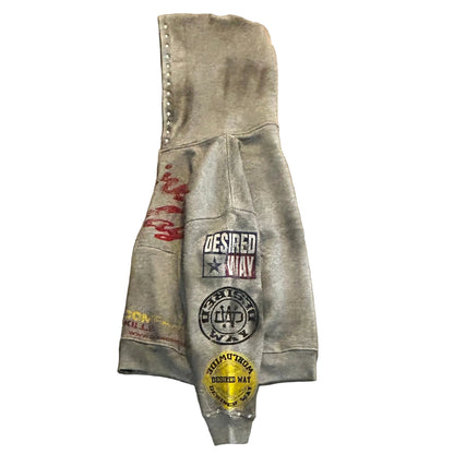 Grey Desired Way Zip-up