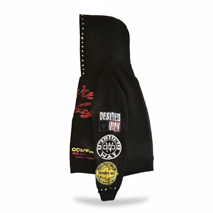 Black Desired Way Zip Up