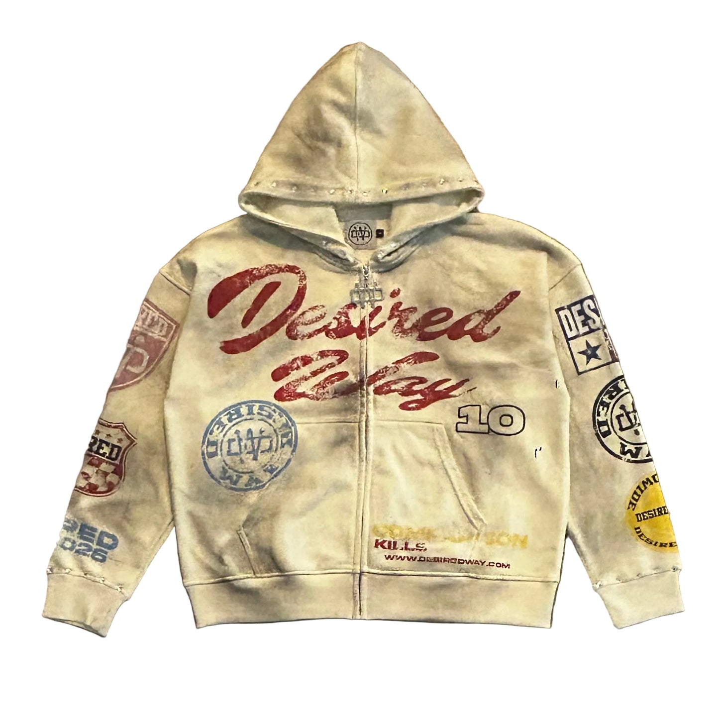 Tan Desired Way Zip-up