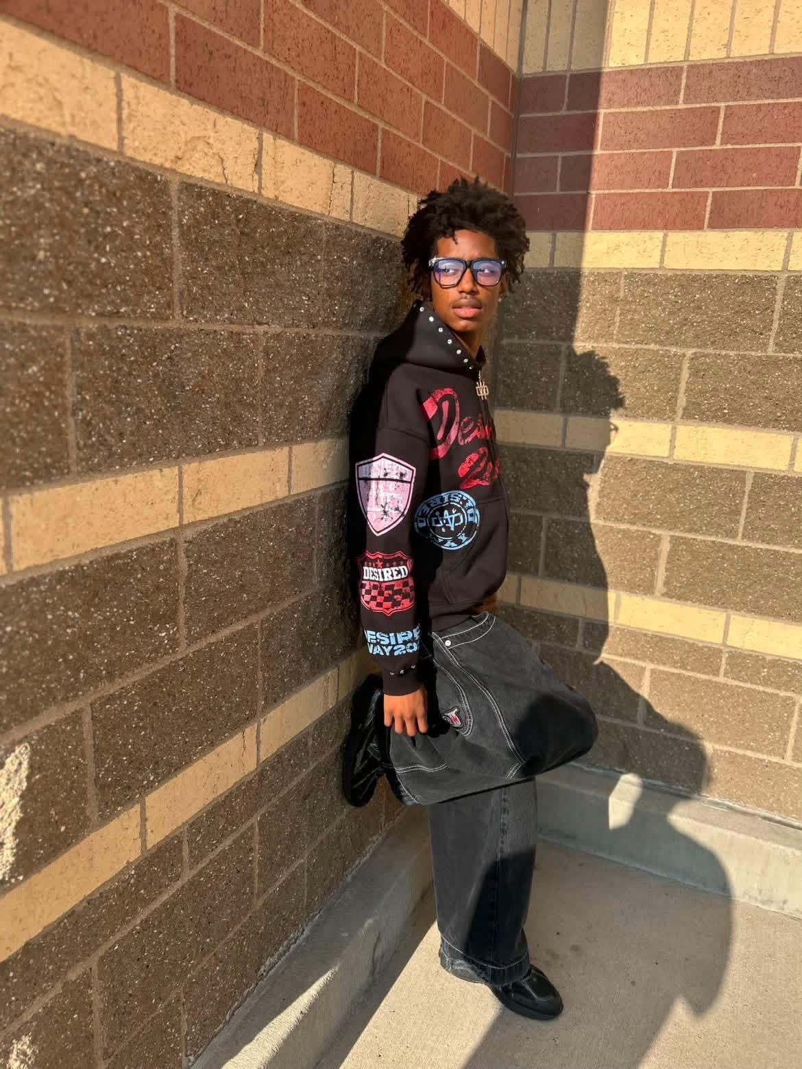 Person wearing a store piece